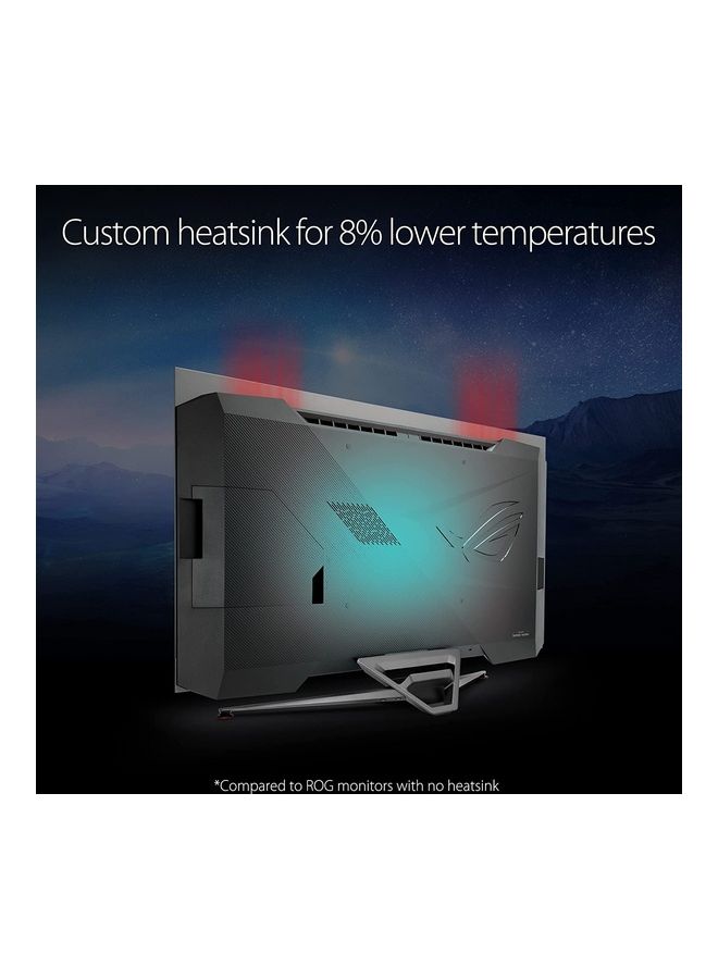 ASUS - PG42UQ Rog Swift 41.5 Inch 4K Oled Gaming Monitor - Uhd 3840 X 2160, 138Hz, 0.1Ms, Hdmi2.1, True 10 Bit, Dci-P3 98 Percent, G-Sync Compatible, Display Port, Usb, Console Ready, Remote Control, Anti-Glare Black - Image 1