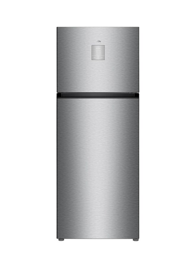 TCL 605 Liters Double Door Top Mount Refrigerator, Total No Frost Fridge And Freezer With LED Display Touch Control, Interior LED Light Large Crisper Drawer With Humidity Control P605TMN Inox - Image 1