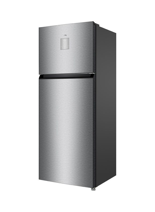 TCL 605 Liters Double Door Top Mount Refrigerator, Total No Frost Fridge And Freezer With LED Display Touch Control, Interior LED Light Large Crisper Drawer With Humidity Control P605TMN Inox - Image 3