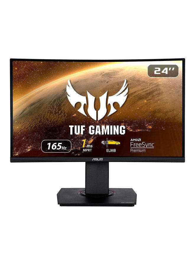 أسوس شاشة Tuf Gaming 23.6 بوصة 1080P منحنية - دقة عالية كاملة، 165 هرتز، 1 مللي ثانية، ضبابية حركة منخفضة للغاية، مكبر صوت، مزامنة تكيفية، Freesync Premium، Shadow Boost، Vesa Mountable، منفذ عرض، Hdmi - Image 1