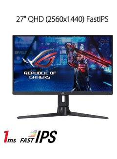 أسوس شاشة ألعاب Rog Strix مقاس 27 بوصة بدقة 1440 بكسل، Qhd 2560 x 1440، Fast Ips، 300 هرتز، 1 مللي ثانية، متوافقة مع G-Sync، Freesync Premium Pro، مزامنة ضبابية الحركة المنخفضة للغاية، منفذ العرض، Display Hdr 600  - Image 2