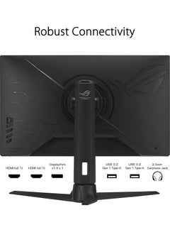 أسوس شاشة ألعاب Rog Strix مقاس 27 بوصة بدقة 1440 بكسل، Qhd 2560 x 1440، Fast Ips، 300 هرتز، 1 مللي ثانية، متوافقة مع G-Sync، Freesync Premium Pro، مزامنة ضبابية الحركة المنخفضة للغاية، منفذ العرض، Display Hdr 600  - Image 4