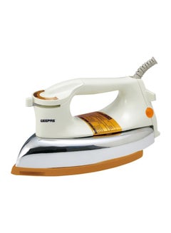 GEEPAS Automatic Heavy-Weight Dry Iron With Durable Teflon Plated Sole Plate 1200.0 W GDI2771 White/Silver/Gold  - Image 1