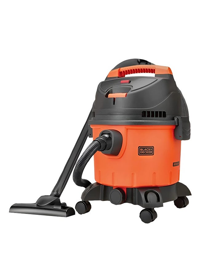 BLACK+DECKER Wet & Dry Vacuum Cleaner, 5m Cord, 2m Swivel Hose, Washable HEPA Filter, Overheat Protection, Blower Function, Easy Assembly, 10 L 1200 W WDBD10-B5 Orange/Black  - Image 1