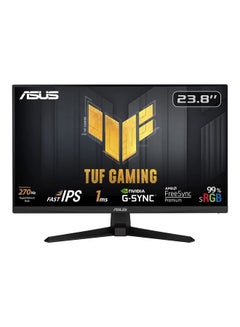 أسوس شاشة الألعاب TUF VG249QM1A، شاشة IPS سريعة مقاس 24 بوصة FHD 1 مللي ثانية، معدل تحديث 270 هرتز (OC)، مكبرات صوت 2Wx2، 99% sRGB، تقنية AMD FreeSync Premium &amp; G-Sync، 90LM06J0-B02370  - Image 2