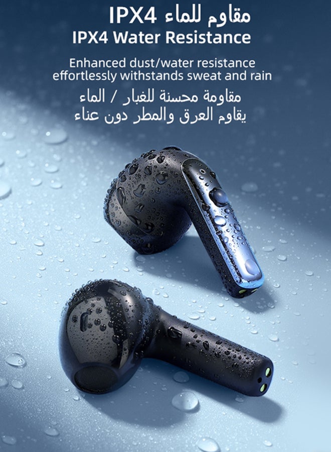 JOYROOM - JR-PB1 True Wireless Bluetooth Earphones 4 Mic Semi In-Ear TWS Earbuds ENC Call Noise Reduction  Bluetooth 5.3 Black - Image 1