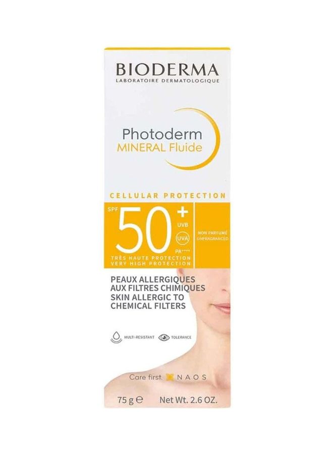 Bioderma - Photoderm Mineral Fluide SPF 50+ - 75 g 75grams - Image 1