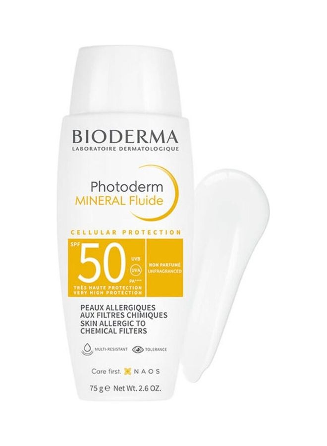 Bioderma - Photoderm Mineral Fluide SPF 50+ - 75 g 75grams - Image 1