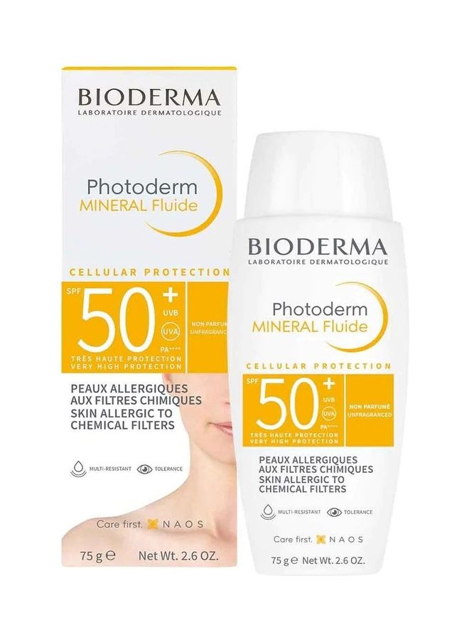 Bioderma - Photoderm Mineral Fluide SPF 50+ - 75 g 75grams - Image 1