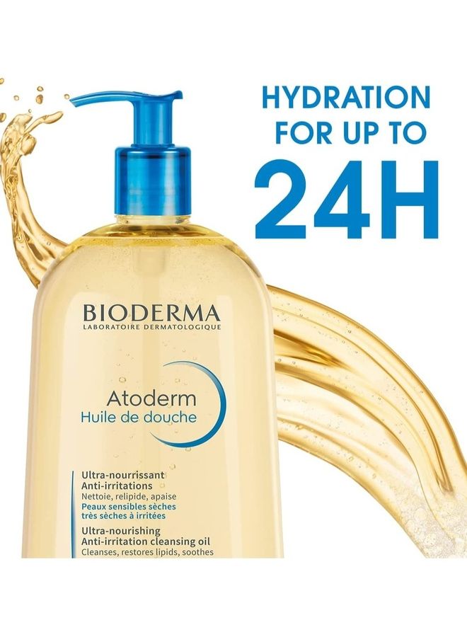 Bioderma - Atoderm Huile De Douche Ultra Nourishing Cleansing Oil 1Liters - Image 1
