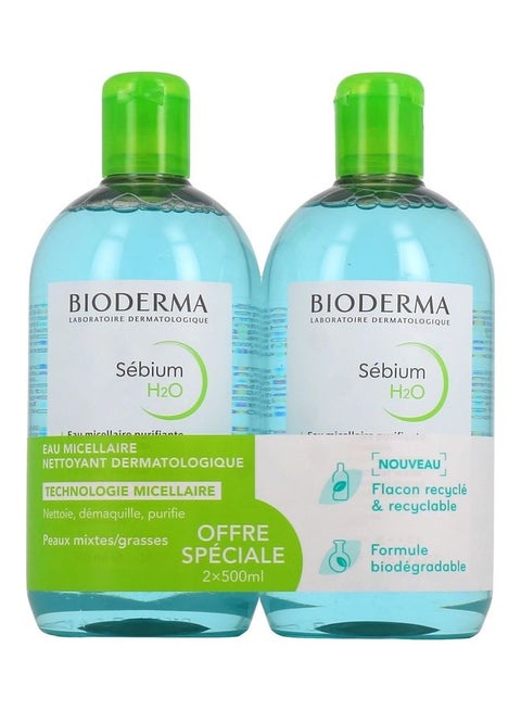 Sebium H2O Purifying Micellar Water - 2X500 ml 2x500ml