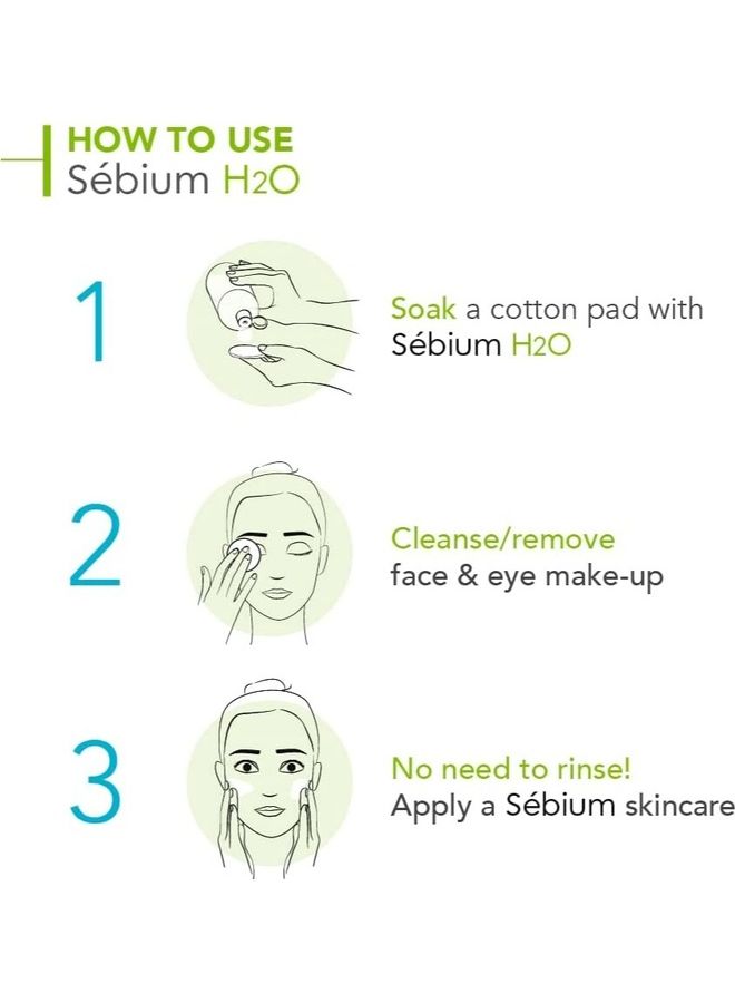 Sebium H2O Purifying micellar water cleanses - 500 ml 500ml