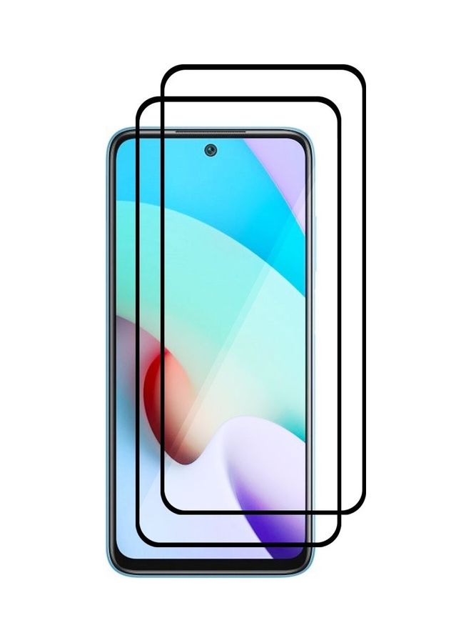 MARGOUN 2 Pack For Xiaomi10 Screen Protector Tempered Glass Full Glue Back Black Side - Image 2