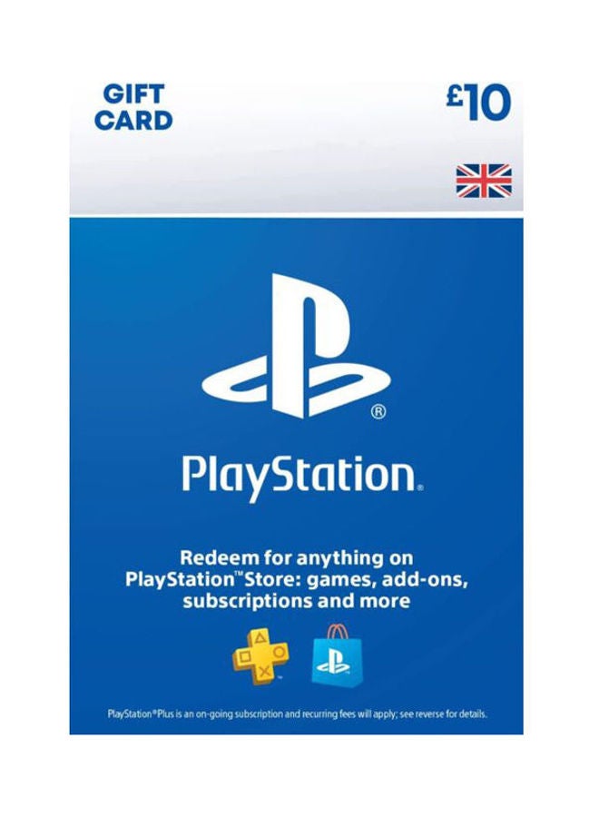 سوني بطاقة هدايا Playstation Store 10 UK Psn (الرمز الفوري). 
