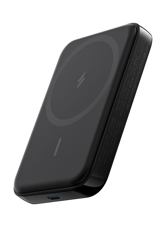 Anker 5000 mAh Power Bank, 321 Magnetic Battery (PowerCore Magnetic 5K), 5,000mAh Magnetic Wireless Portable Charger, Compatible with iPhone 16/16 Pro / 16 Plus / 16 Pro Max, iPhone 15 and 14 Series Starlit  - Image 1
