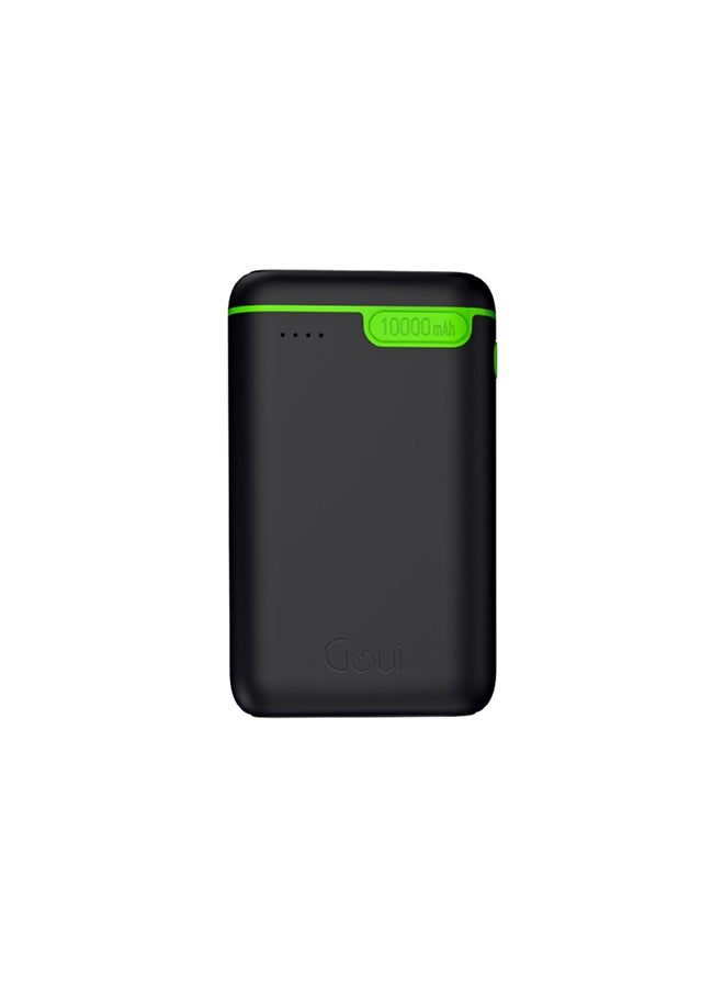 جوي - بنك الطاقة كيقو 10,000mAh شاحن محمول – شحن متعدد للأجهزة مثل الهواتف الذكية، الأجهزة اللوحية، أجهزة الألعاب، البلوتوث والمزيد – تصميم مدمج وسهل الحمل يوفر طاقة فورية لشحن أجهزتك في أي وقت وأي مكان 10000 mAh أسود - Image 1