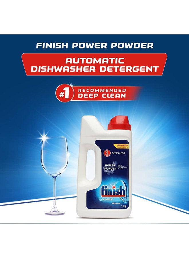 Finish Dishwasher Detergent Powder With Pre-Soaking Action, Classic 1kg  - Image 3