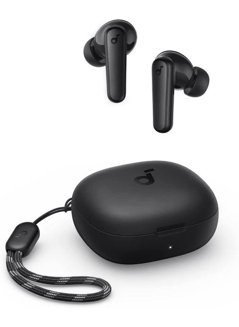 R50i True Wireless Earbuds 10mm Drivers with Big Bass, Bluetooth 5.3, 30H Playtime, IPX5-Water Resistant, AI Clear Calls with 2 Mics, 22 Preset EQs via App Black