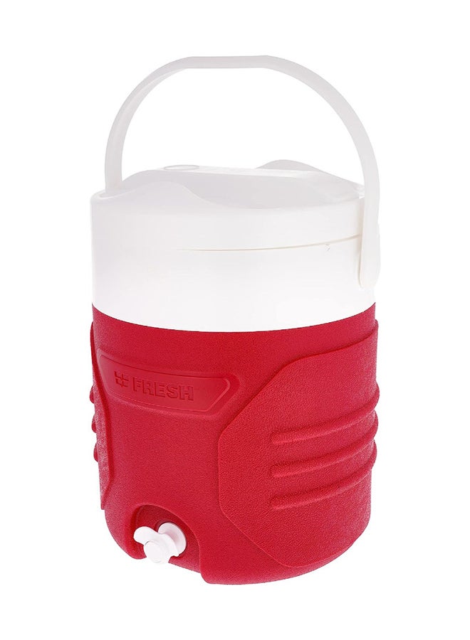 Fresh Beverage Cooler With Handle Red/White - Image 3