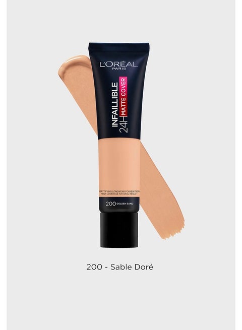 Infallible 24H Matte Cover Foundation 200 Golden Sand