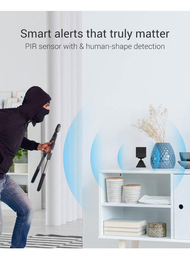 EZVIZ BC2 Security Camera with Battery, 1080p WiFi camera CCTV with PIR Motion, Smart Human Detection, Two Way Audio Talk, Easy Install with Magnetic Base, supported Cloud & SD card Storage  - Image 4