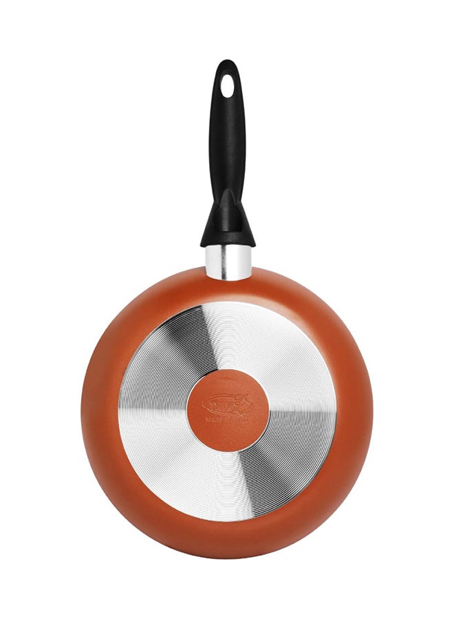 Trust Non-Stick Aluminium Flat Fry Pan Black and Copper 22cm  - Image 4
