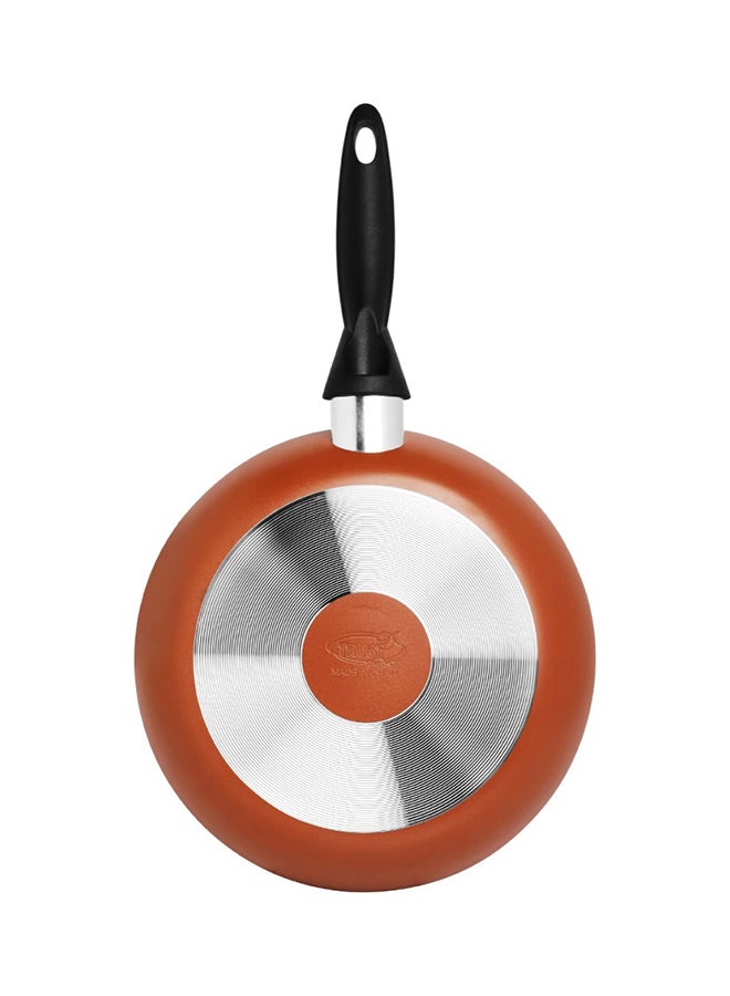 Trust Non-Stick Aluminium Flat Fry Pan Black and Copper 28cm  - Image 4