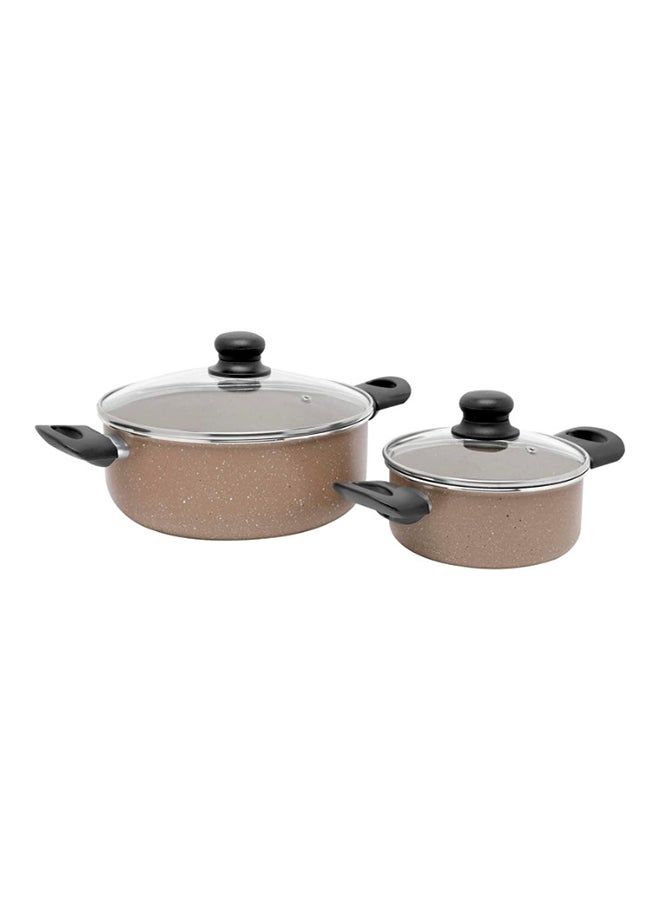 Trust 10-Piece Cookware Set Beige/Black - Image 2