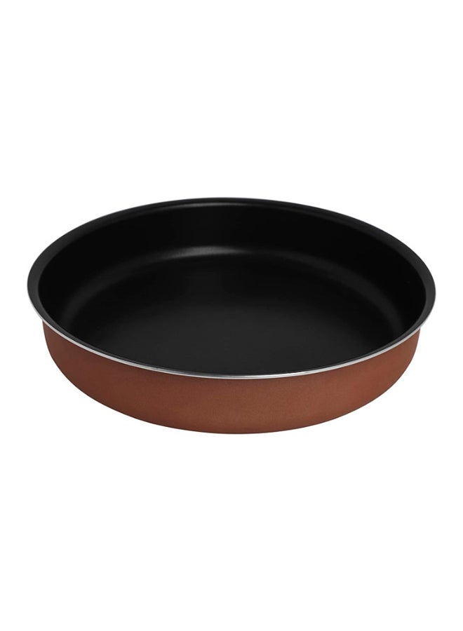 Trust Aluminium Round Tray Brown/Black 24cm 