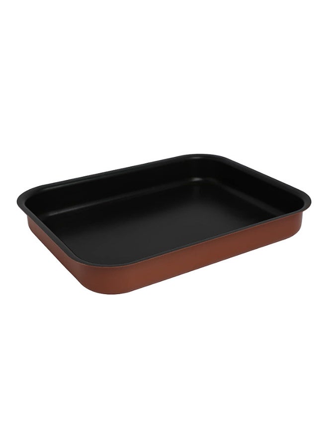 Trust Aluminium Roasting Pan Black/Brown 33x25cm  - Image 1