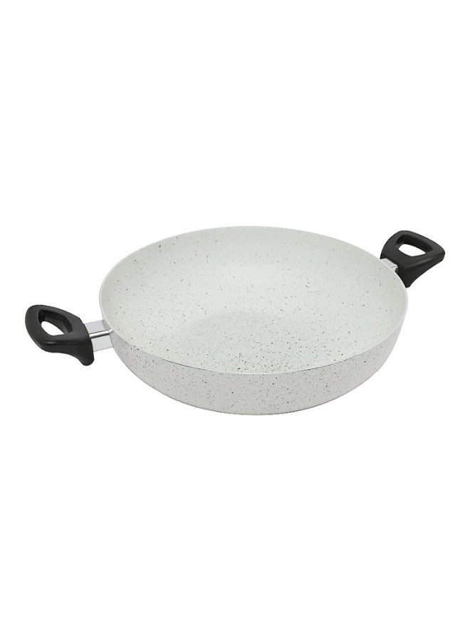 Trust Aluminium Wok Pan Beige/Black 34cm 