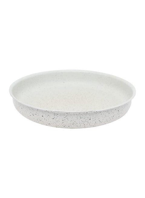 Aluminium Round Tray Beige 34cm