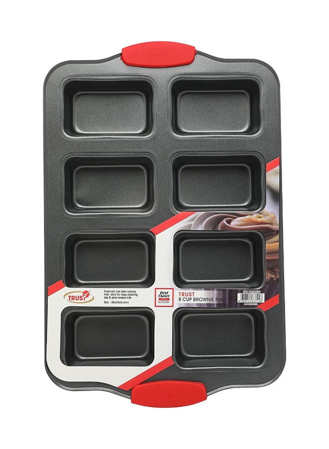 Trust 8-Cup Brownie Pan Black/Red 36x24x3.4cm  - Image 2
