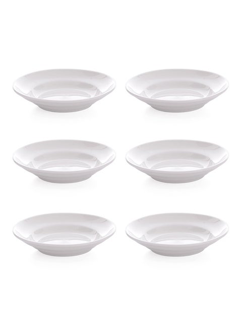 6-Piece Deep Plate White 5inch