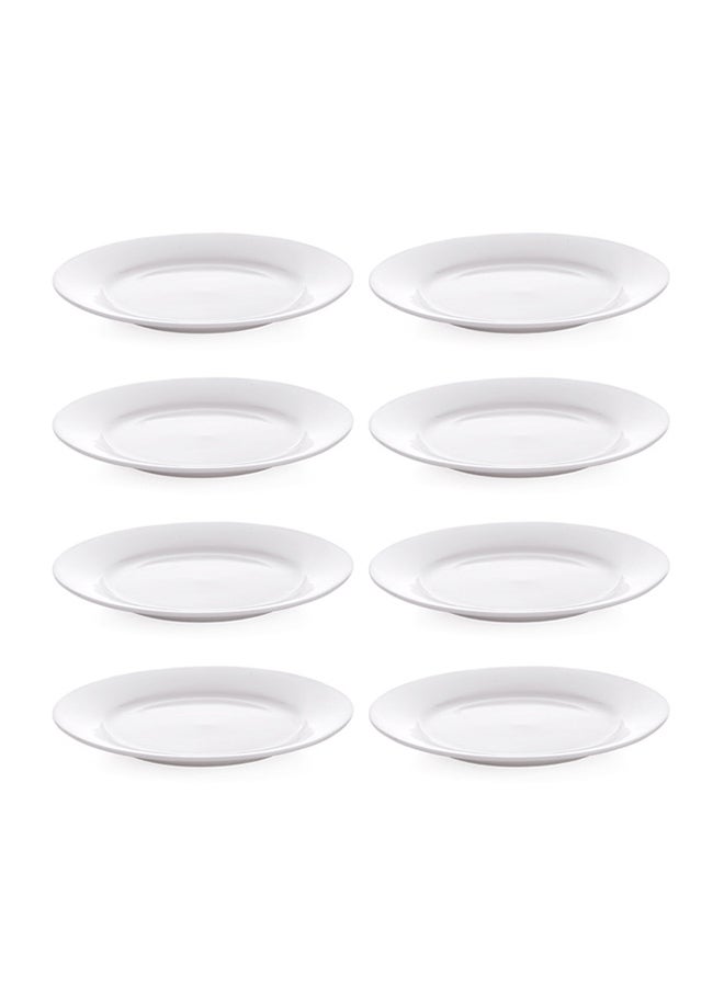 Dove 8-Piece Dessert Plates White 7inch  - Image 1