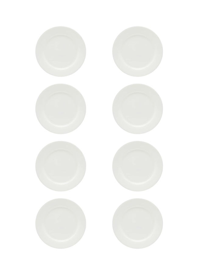Dove 8-Piece Dessert Plates White 7inch  - Image 2