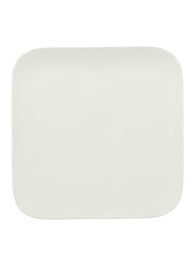 Dove 4-Piece Square Dinner Plates White 10inch  - Image 4