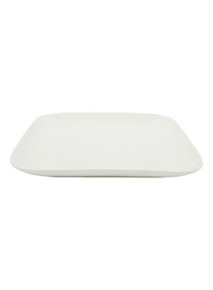 Dove 4-Piece Square Dinner Plates White 10inch  - Image 3