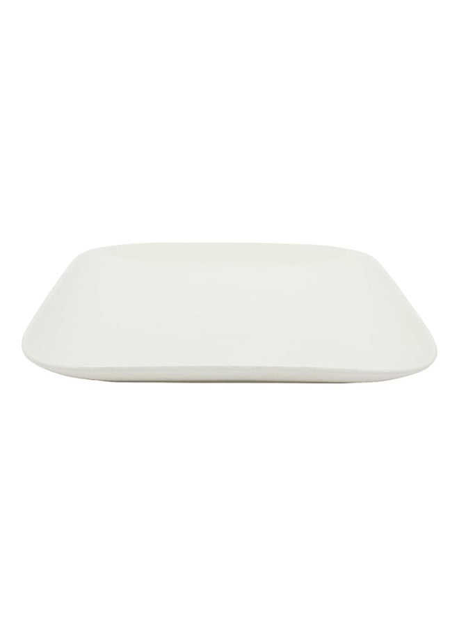 Dove 4-Piece Square Dinner Plates White 10inch  - Image 3