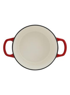 PROCILA Cast Iron Round Casserole Red 22.2cm  - Image 4