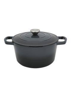 PROCILA Cast Iron Round Casserole Black 22.2cm  - Image 1