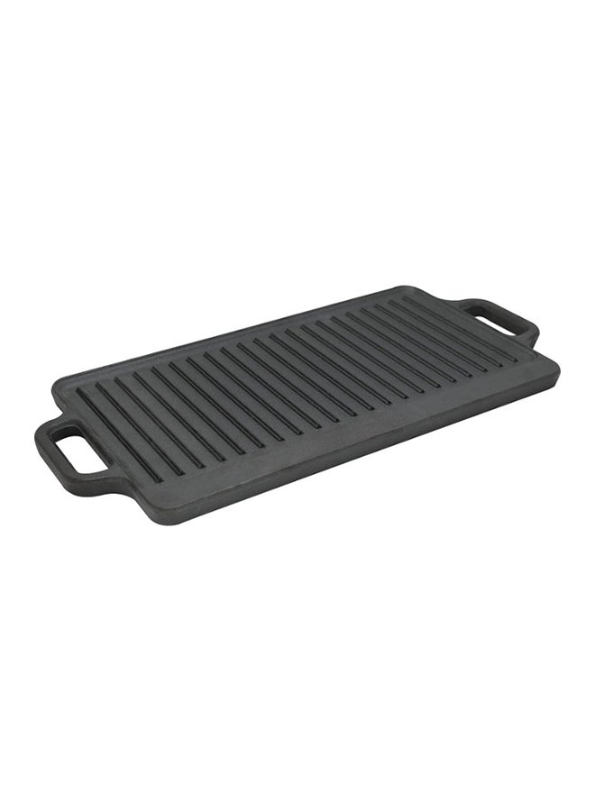 PROCILA Cast Iron BBQ Grill Black 50 × 2 × 23.5cm  - Image 1