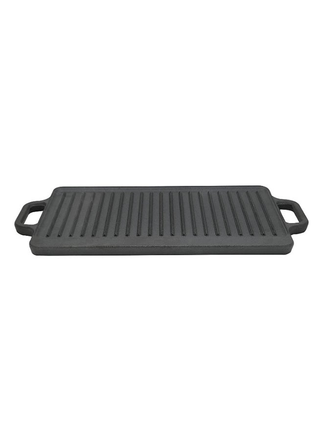 PROCILA Cast Iron BBQ Grill Black 50 × 2 × 23.5cm  - Image 2