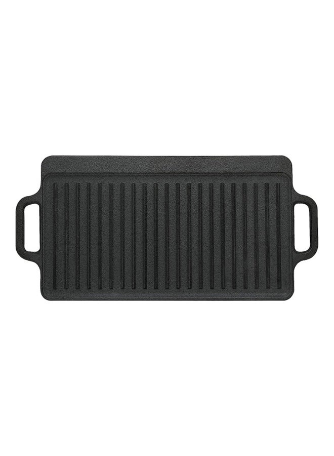 PROCILA Cast Iron BBQ Grill Black 50 × 2 × 23.5cm  - Image 3