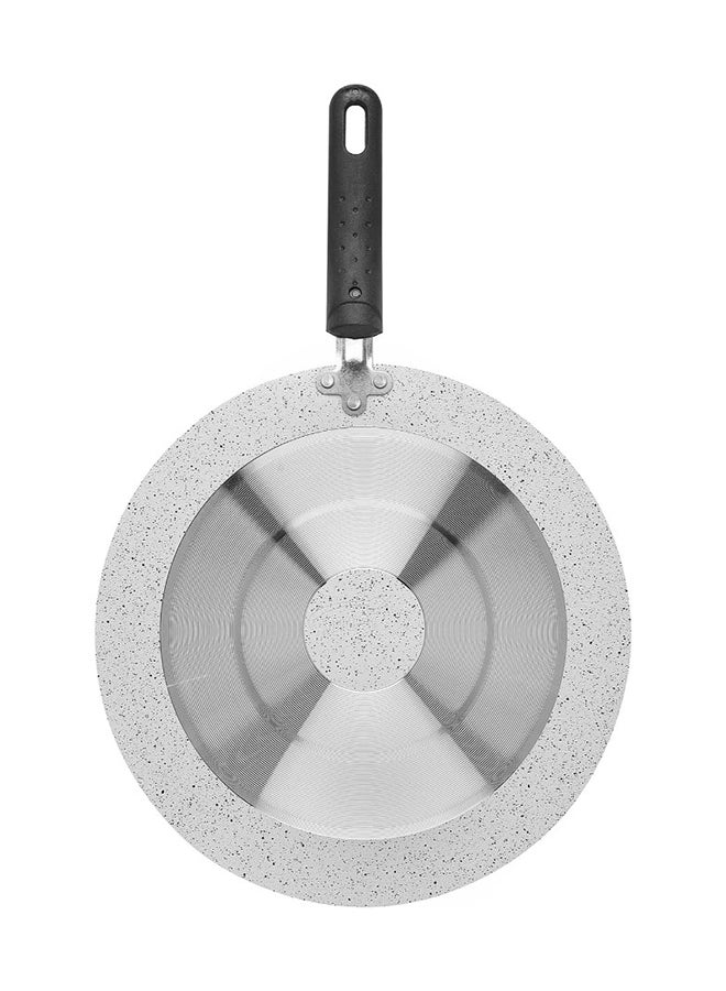 Trust Aluminium Flat Pan White 30cm - Image 4