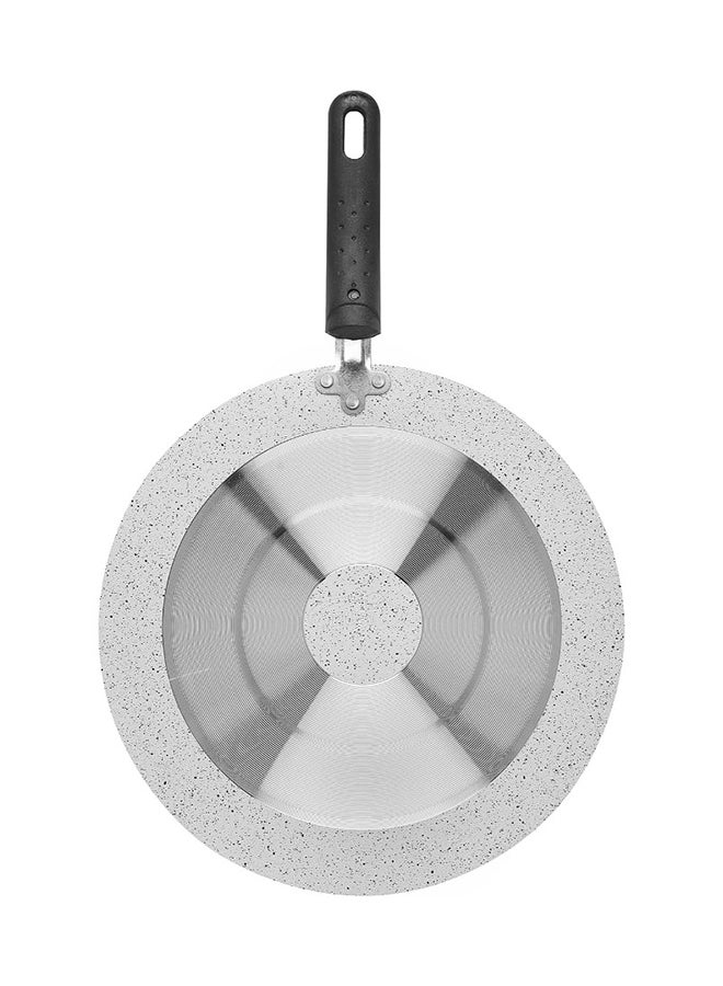 Trust Aluminium Flat Pan White 28cm  - Image 4
