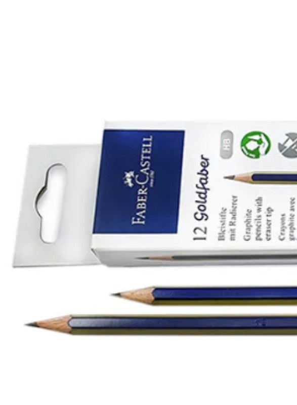 Goldfaber HB Pencils With Eraser Blue/Silver/Beige - v1686852147/N32429324A_3