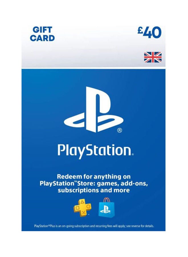 Sony Playstation UK 40 Euro Gift Card