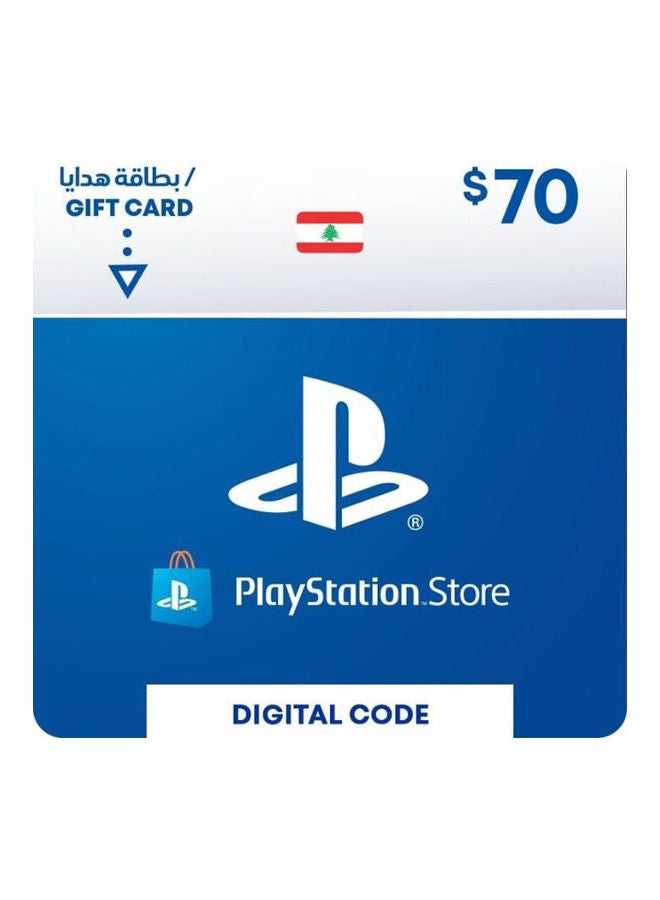 Sony Playstation Lebanon 70 USD Gift Card