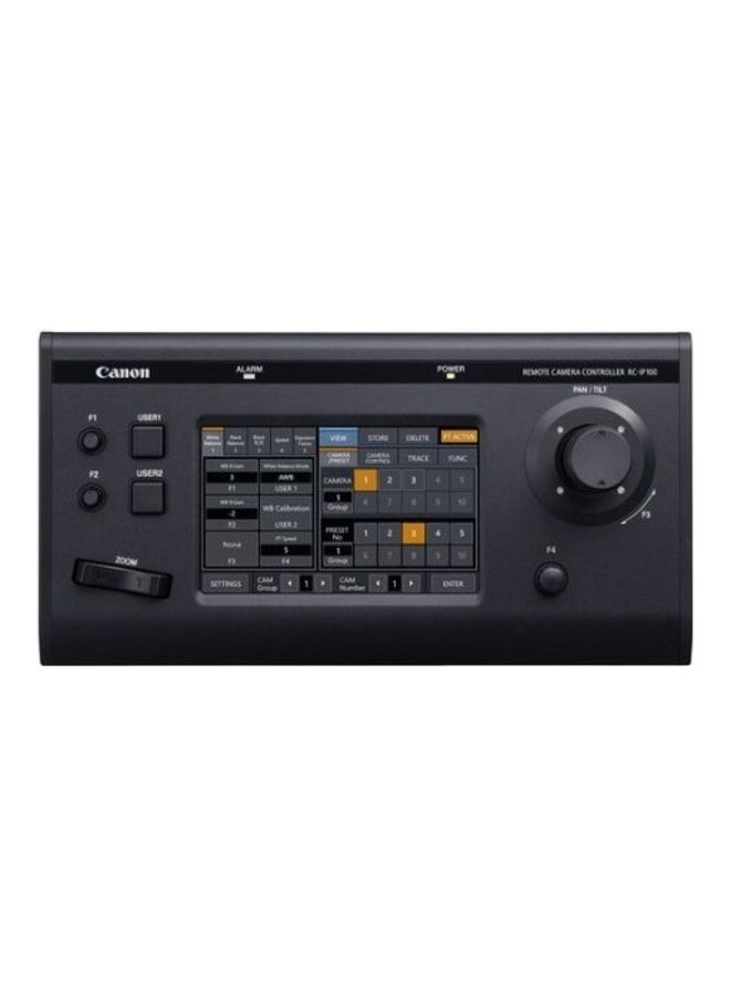 Canon - RC-IP100 Touchscreen PTZ Joystick Controller Black - Image 1